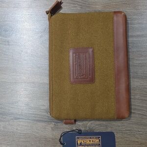 Pendleton Brown and Tan Clutch